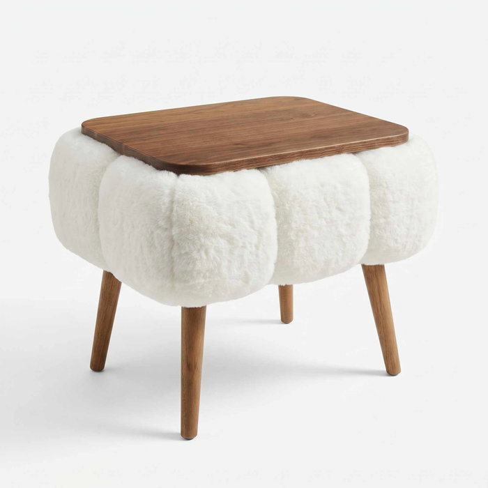 Atelier Del Sofa Papatya Mesa Lateral Blanca Atelier Del Sofa Papatya Mesa Lateral Blanca